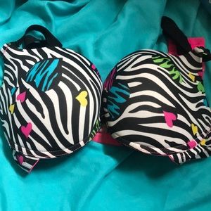 Joe Boxer Zebra Push Up Bra